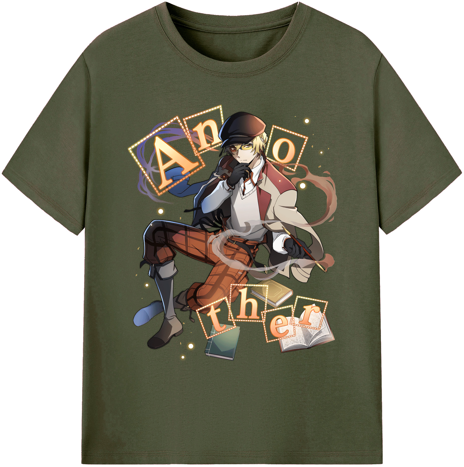 （画像用） 文豪ストレイドッグス Bungo Stray Dogs 綿100％ メンズ半袖Tシャツ｜肌触りやわらか＆通気性